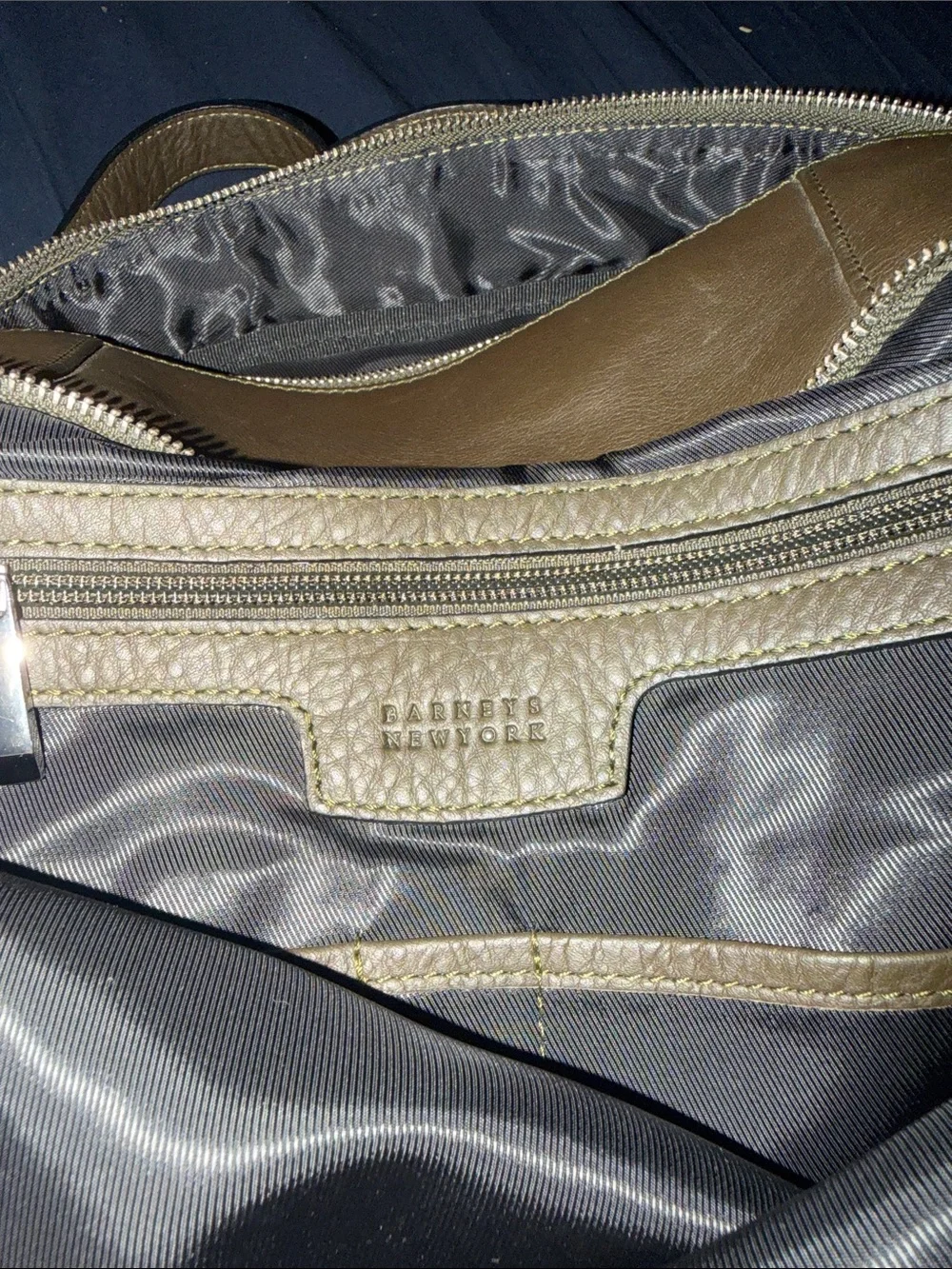 Barney’s New York Green Leather Backpack